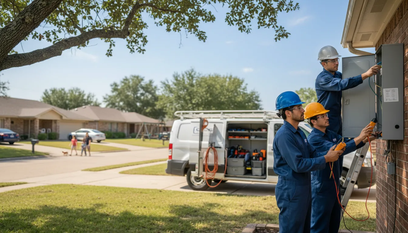 Certified electrician providing emergency electrical services in Oilton, OK